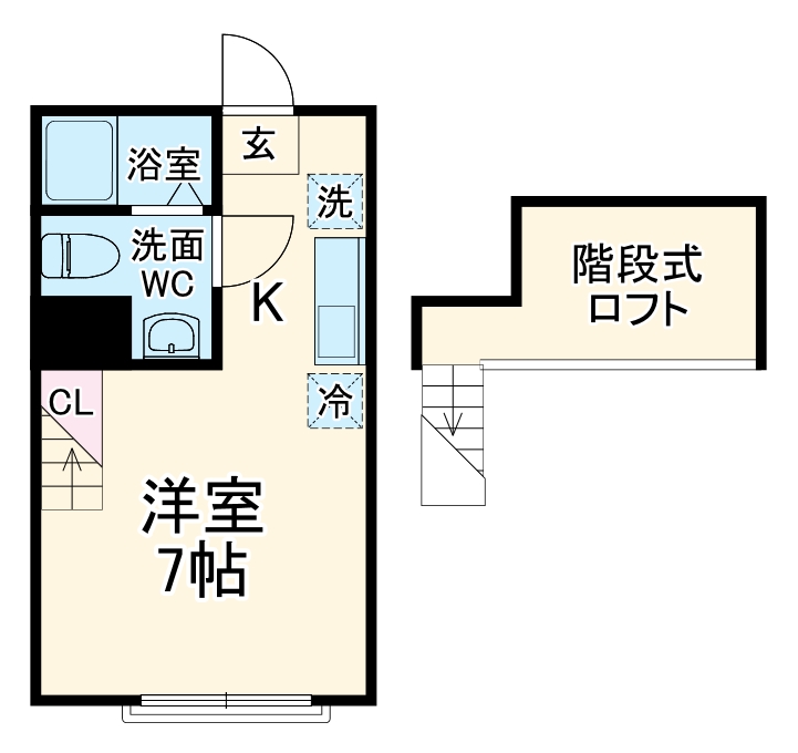 ハーミットクラブハウスパーシーズAの間取り
