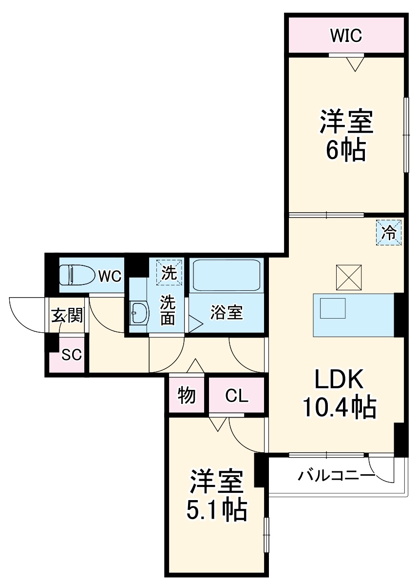 D-ROOM南越谷の間取り