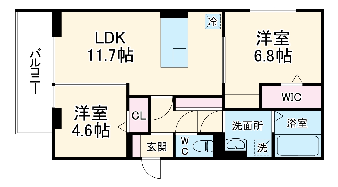 D-ROOM南越谷の間取り