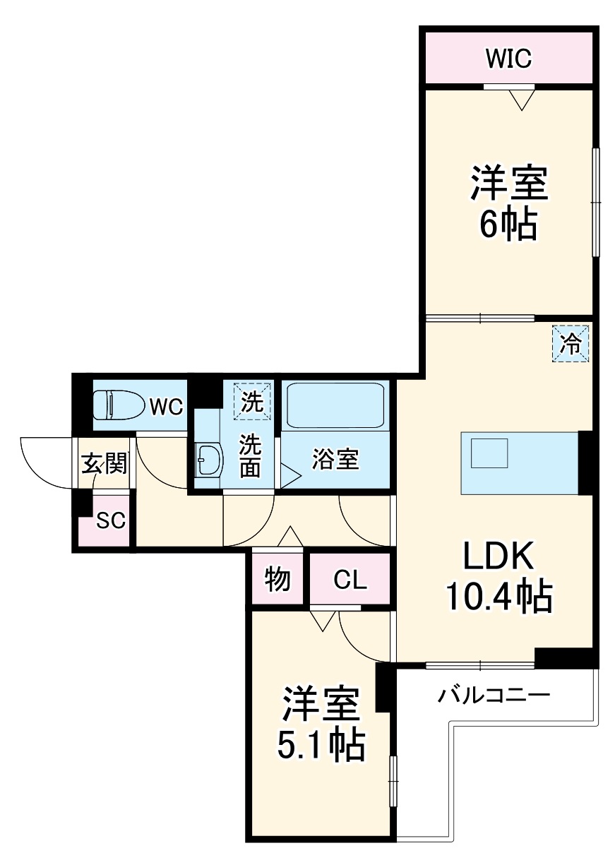 D-ROOM南越谷の間取り