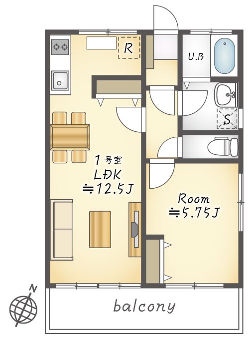 クロスハイツの間取り