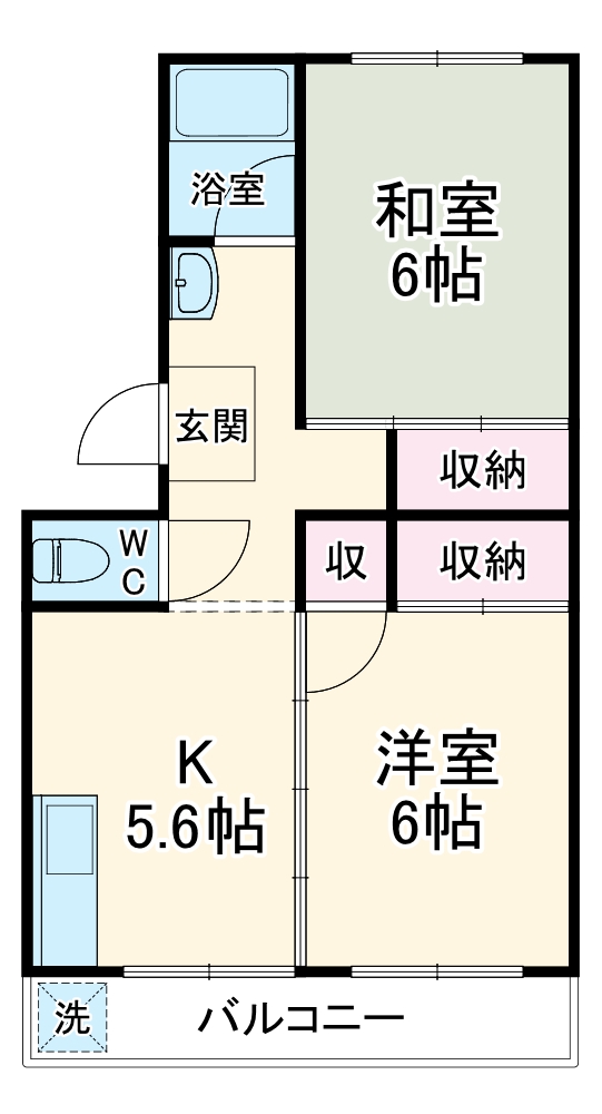 グリーンハイツよしだの間取り
