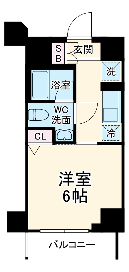 メインステージ横濱東口の間取り