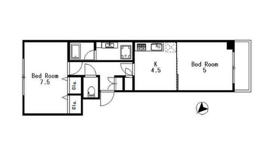 メゾンエクレーレ笹塚の間取り