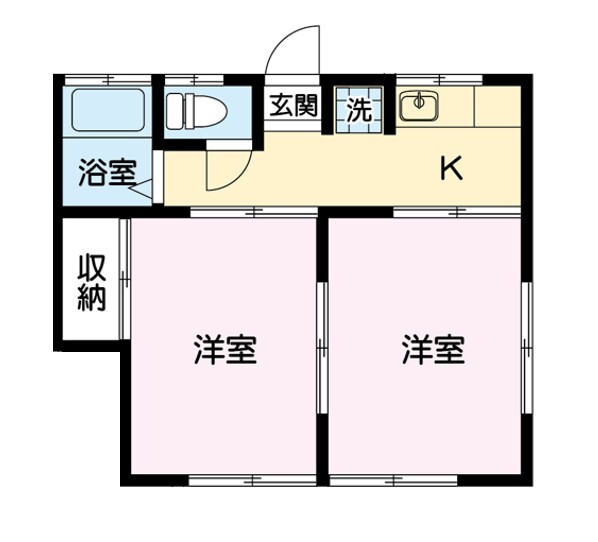 新里コーポの間取り