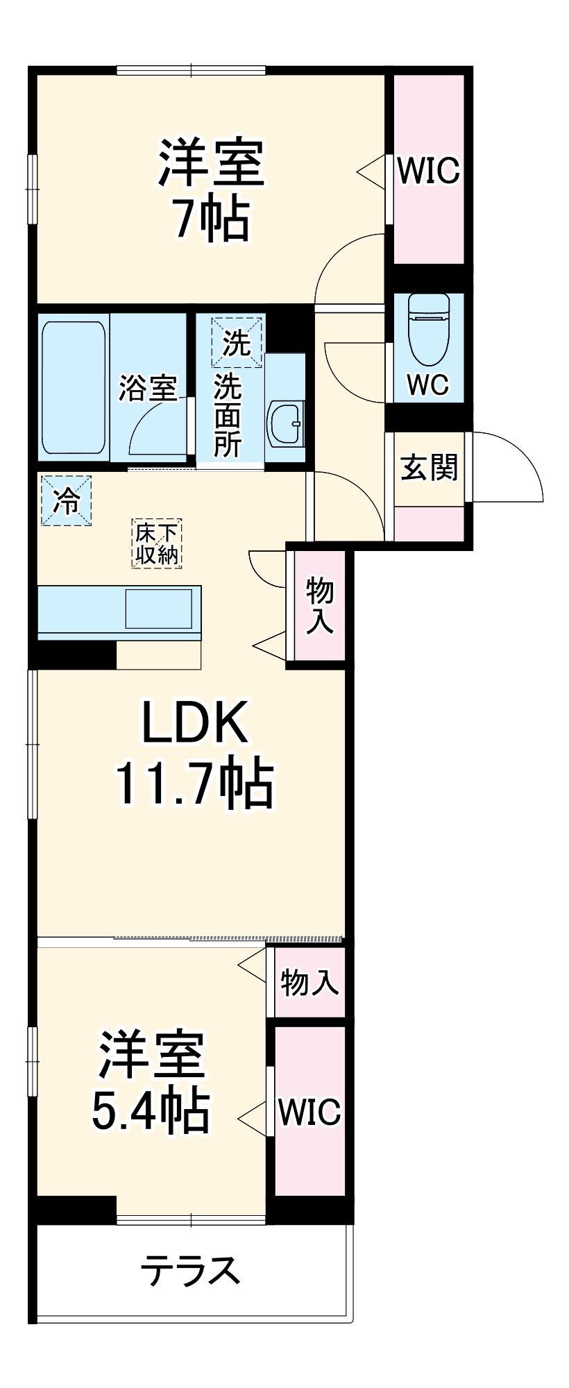 フレアⅡの間取り
