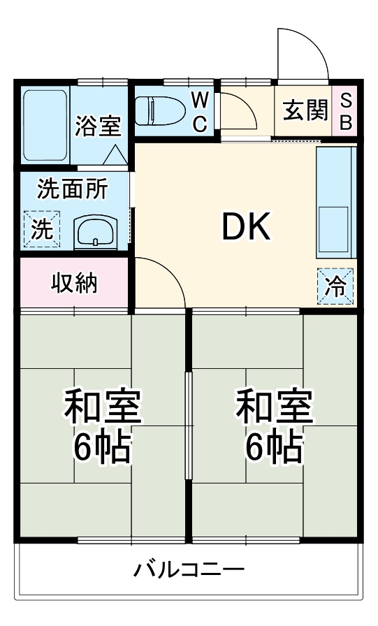 サンライズハイツの間取り