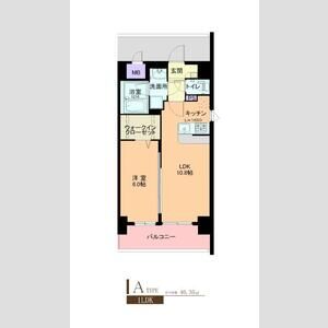 松原の完工年月(2010年2月)築の賃貸マンションの間取り