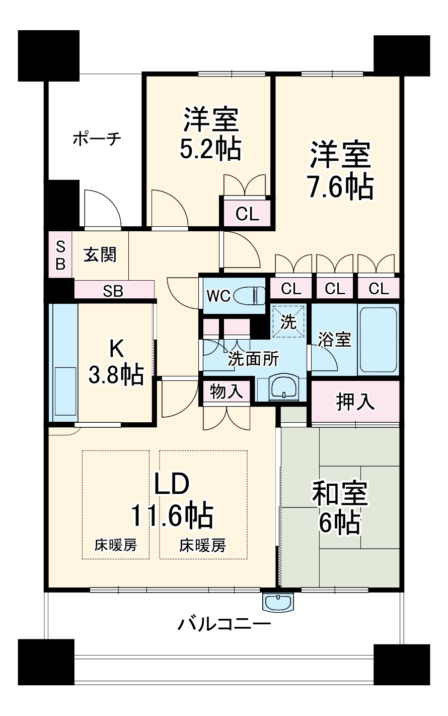 フォレストパーク豊中上野坂の間取り