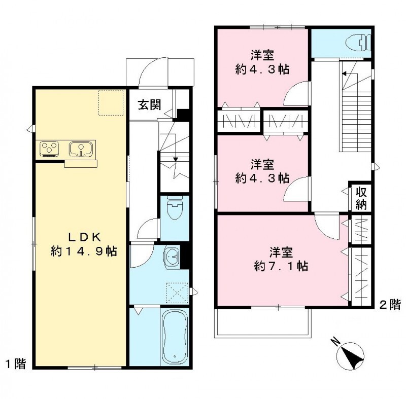 ヴィラ ウィスタリア G棟の間取り