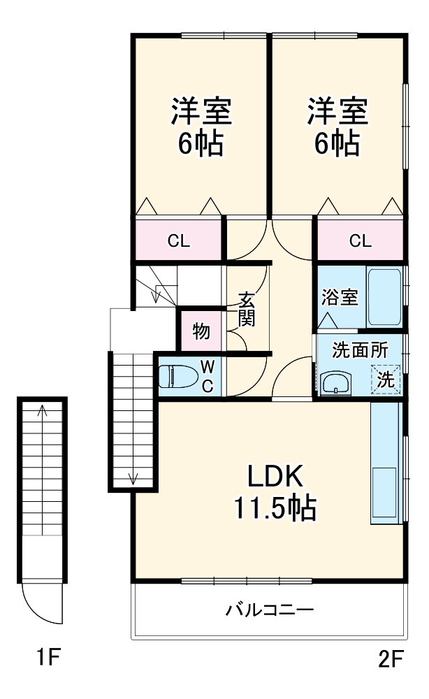 ステーションハイツ.の間取り