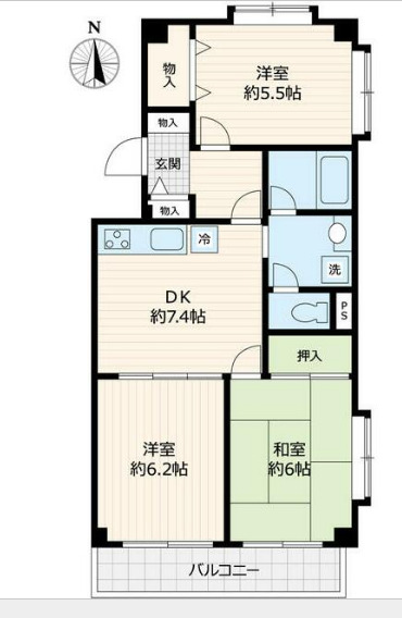 ミキハイム国府台壱番館の間取り
