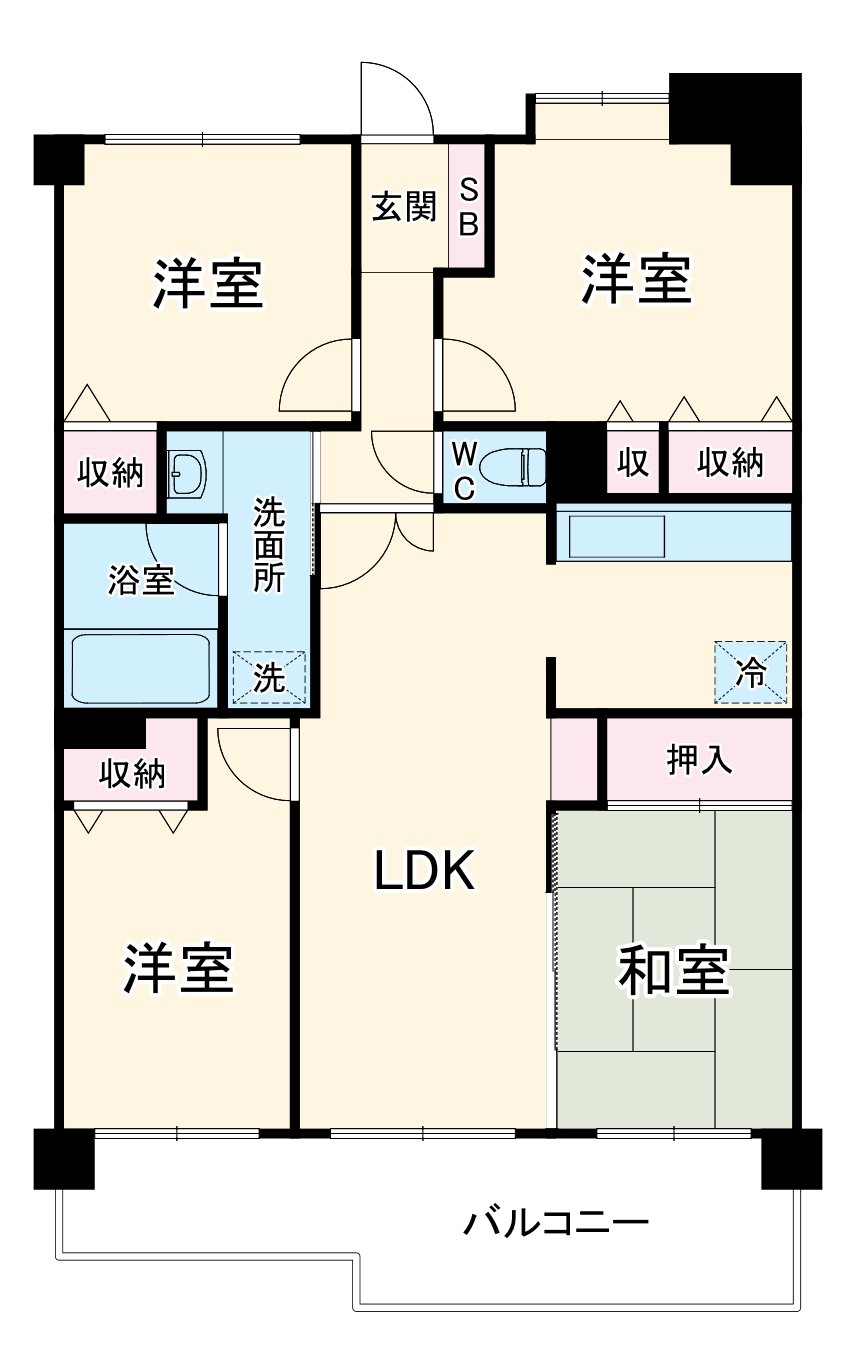 川口プリンスハイツの間取り