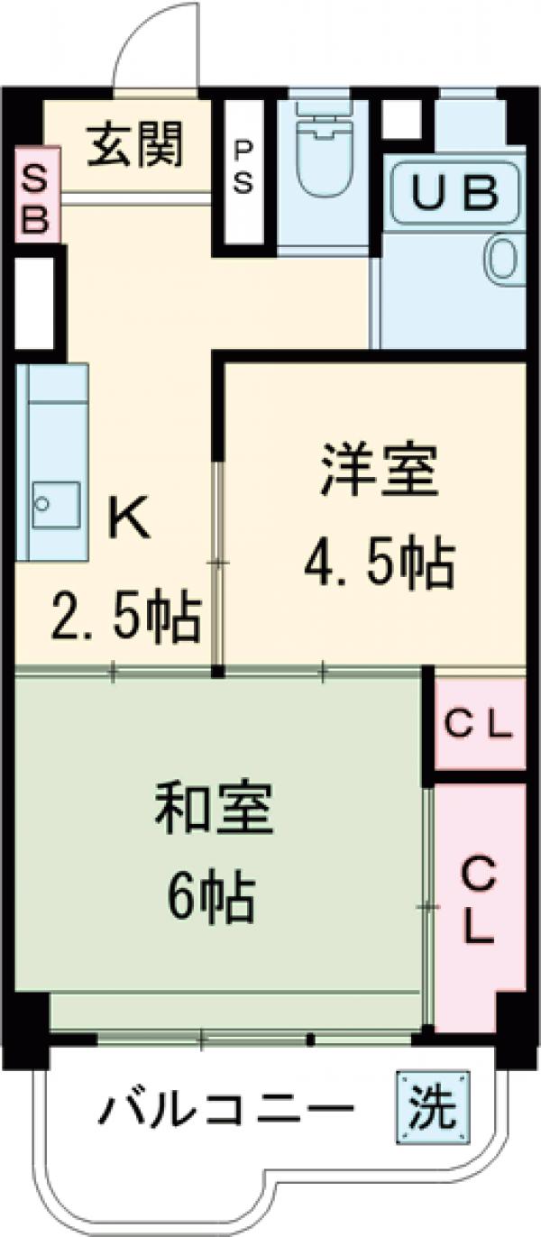 シャンボール都立大の間取り