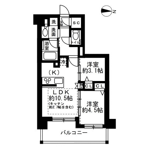 ユニハイム小岩の間取り