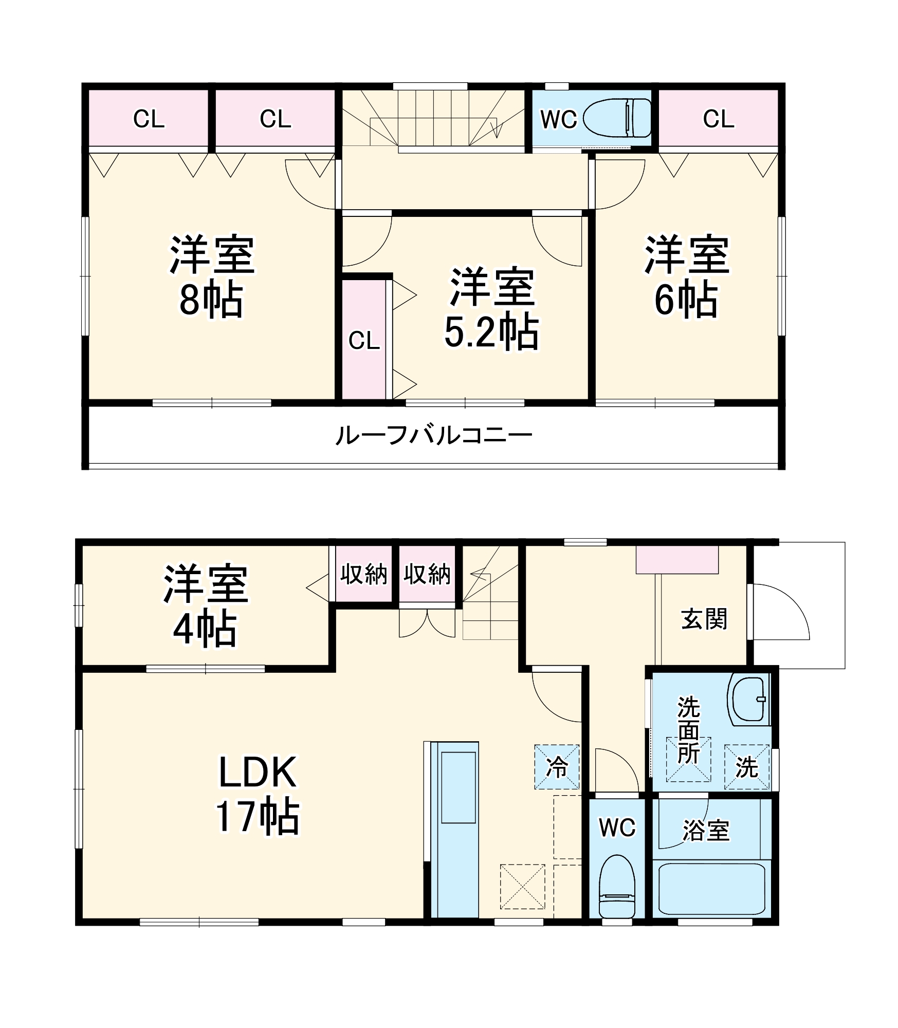 セントラルパークS邸Ⅱ-1号棟の間取り