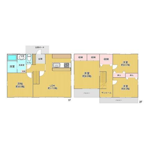綾瀬市綾西5丁目戸建の間取り