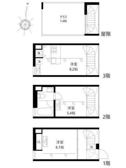 杜山邸の間取り