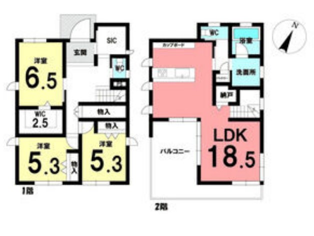幸田町大字六栗戸建の間取り