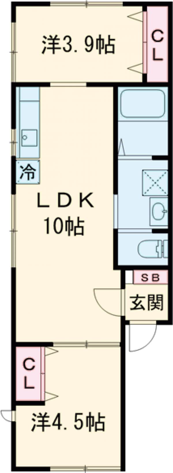 サンライズ成瀬A棟の間取り