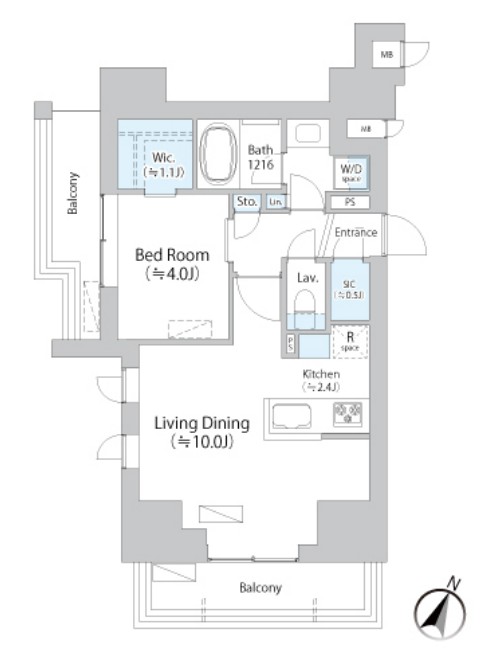 イストワール阿佐ヶ谷の間取り