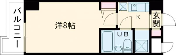 パラドール西院パートⅠの間取り