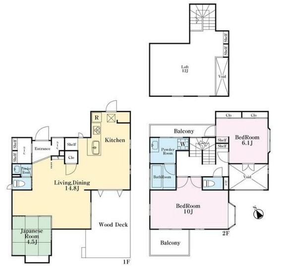 武蔵野市吉祥寺東町3丁目戸建の間取り