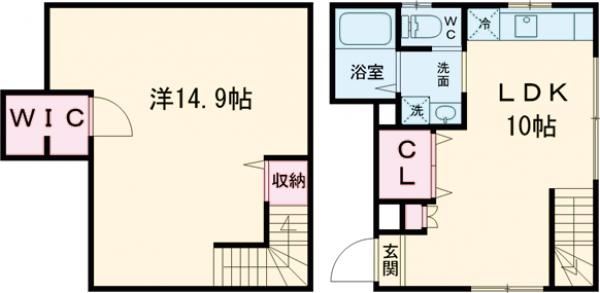 ジュネス赤坂丹後坂の間取り