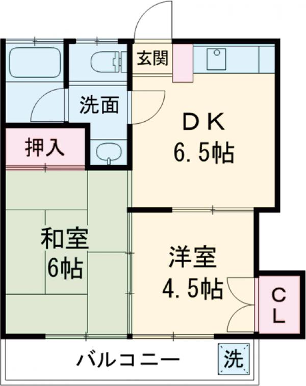 サンリットコーポラスの間取り
