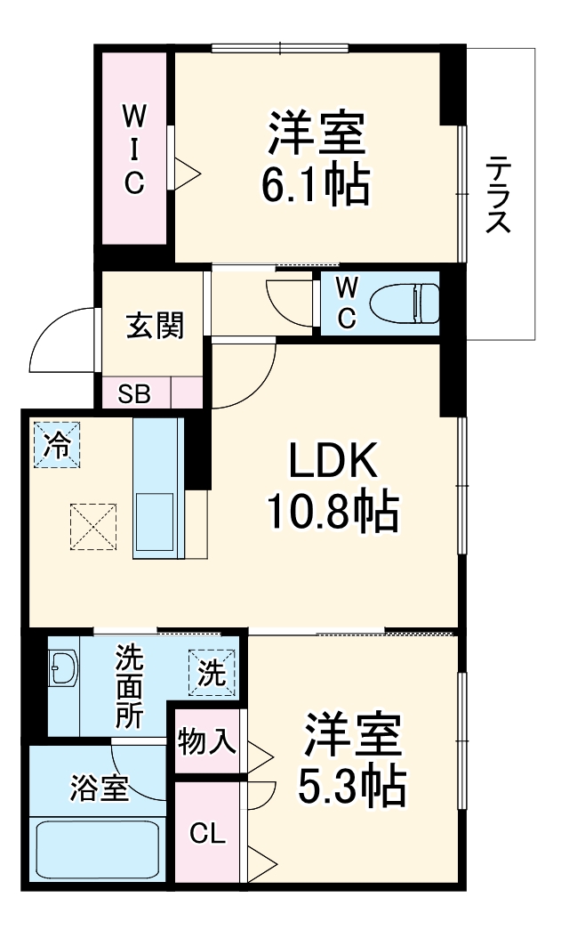 DーLotusの間取り