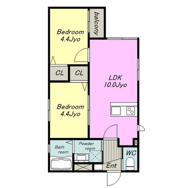 Cedre中村公園の間取り