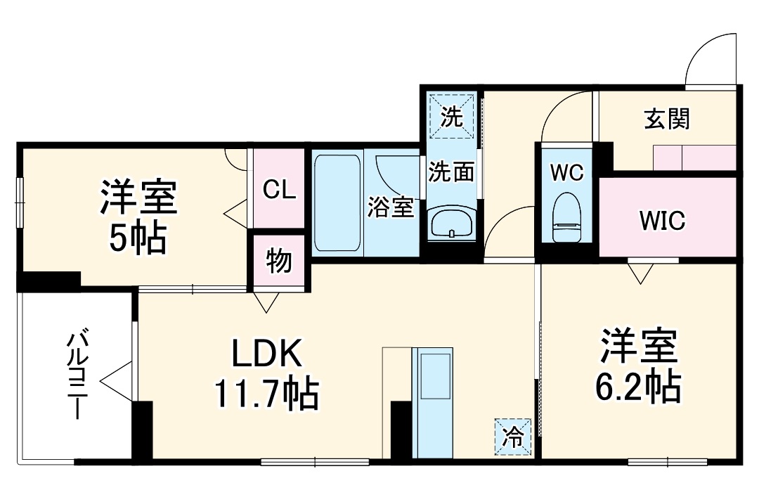 DーLotusの間取り