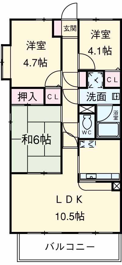 RJRリクロス立石の間取り