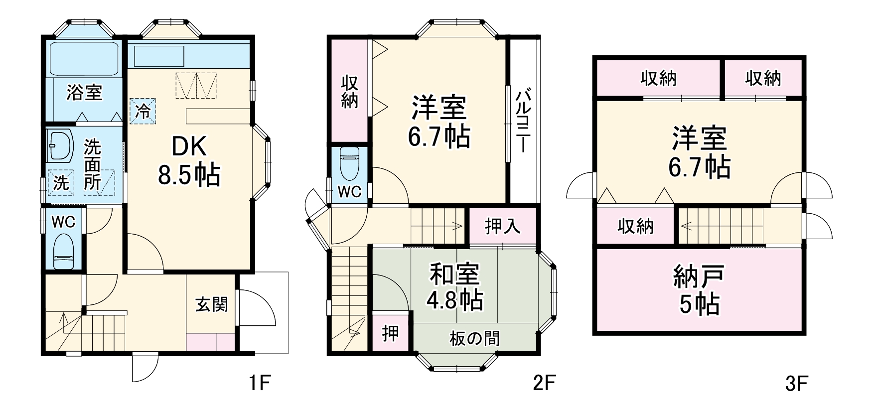須和田１丁目貸家の間取り