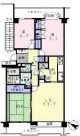 パークハイム用賀南の間取り