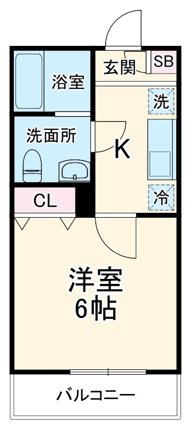 パル川越の間取り