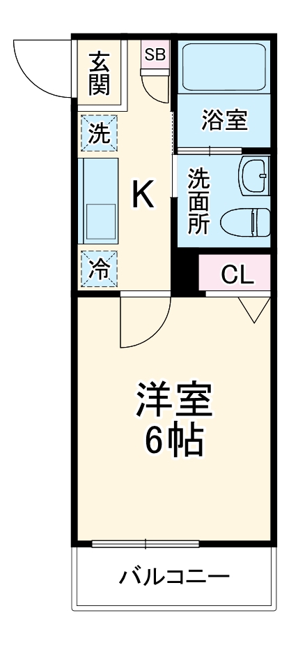 パル川越の間取り