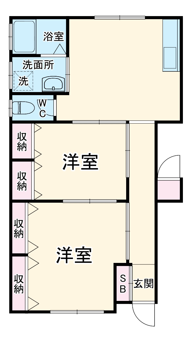 西島ハイツの間取り