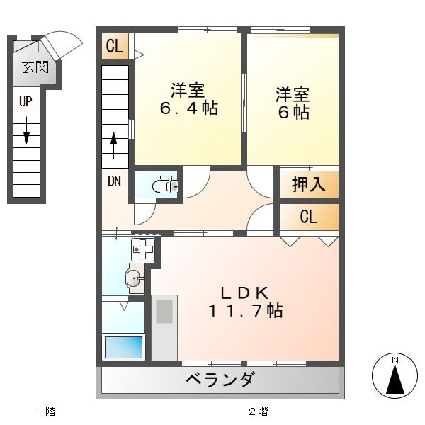 ハイステージ昇龍の間取り