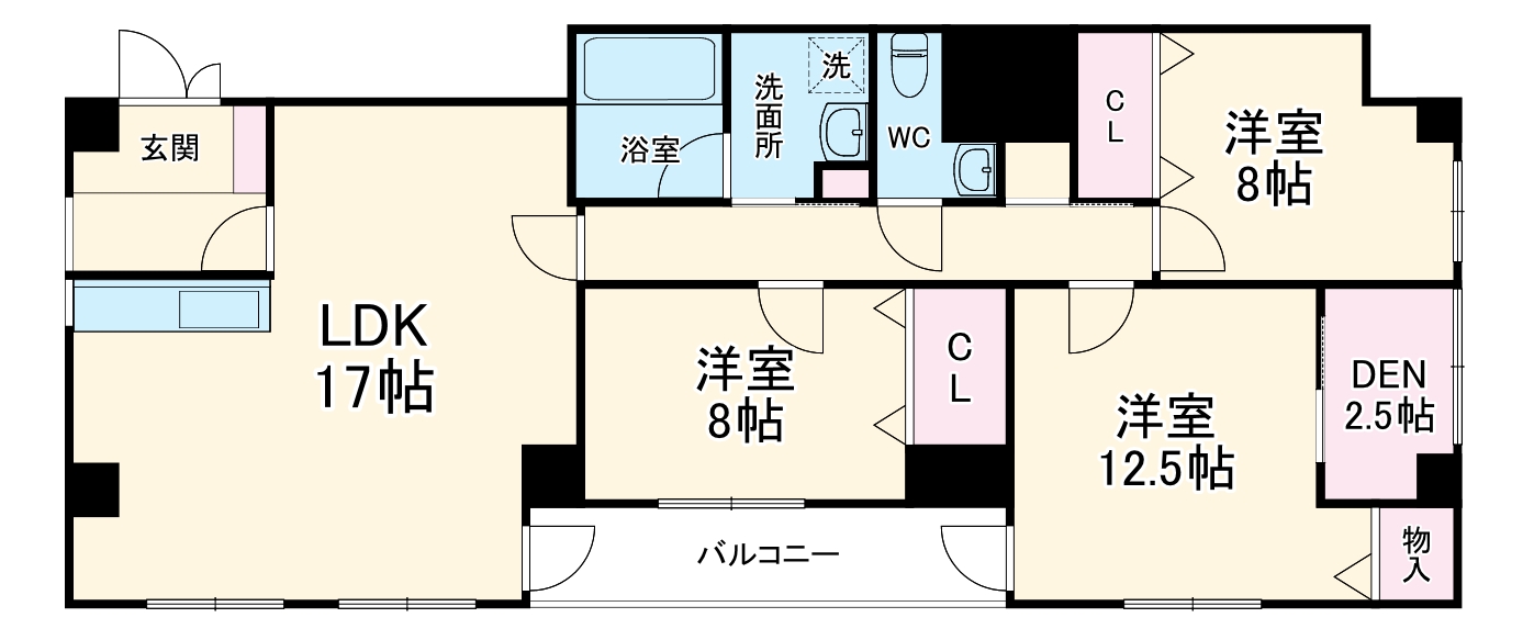 to U 天神橋の間取り