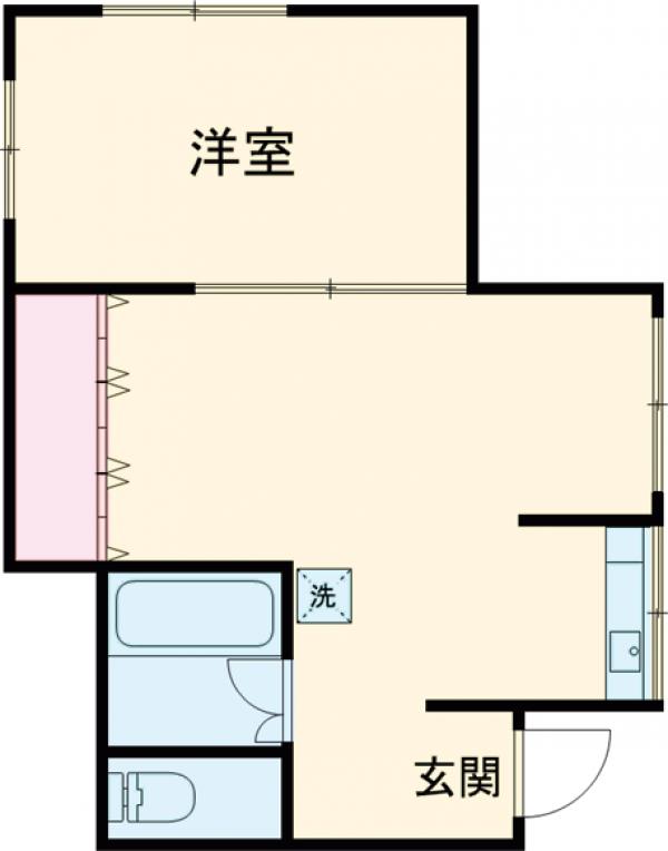 第6高尾荘の間取り