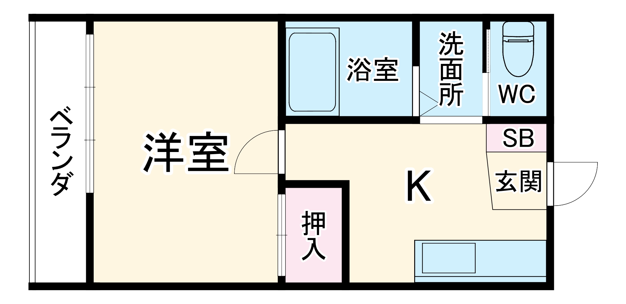 コーポ大原の間取り