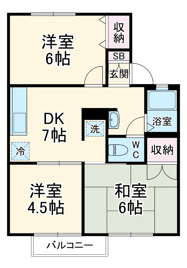 ハイツ須藤Ⅰの間取り