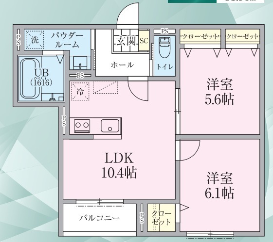 リケナ矢野口の間取り