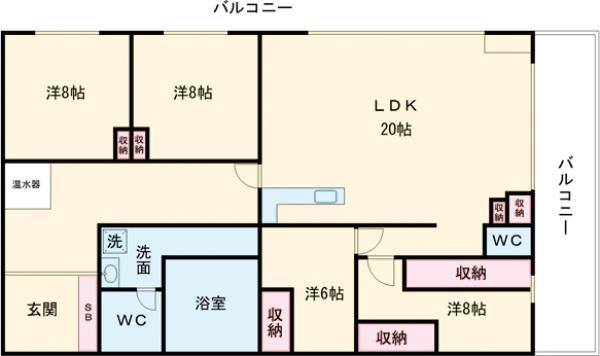ファミール六本木の間取り