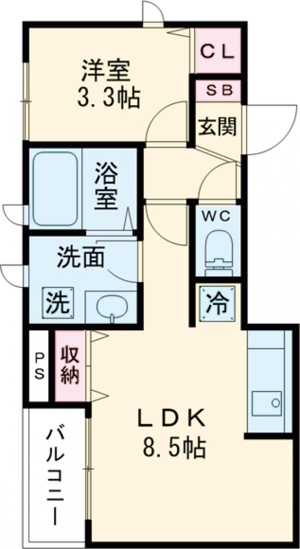 STELLA都立大学の間取り