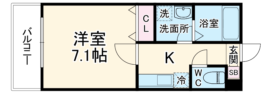 ジーメゾン八千代アマナの間取り