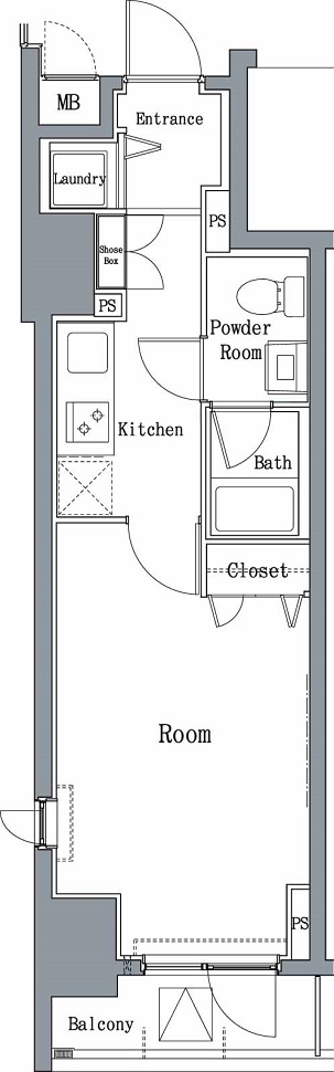 feeth駒込六義園の間取り