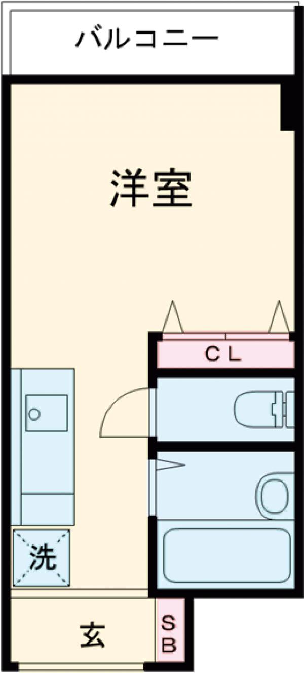 柴又の完工年月(1994年8月)築の賃貸マンションの間取り