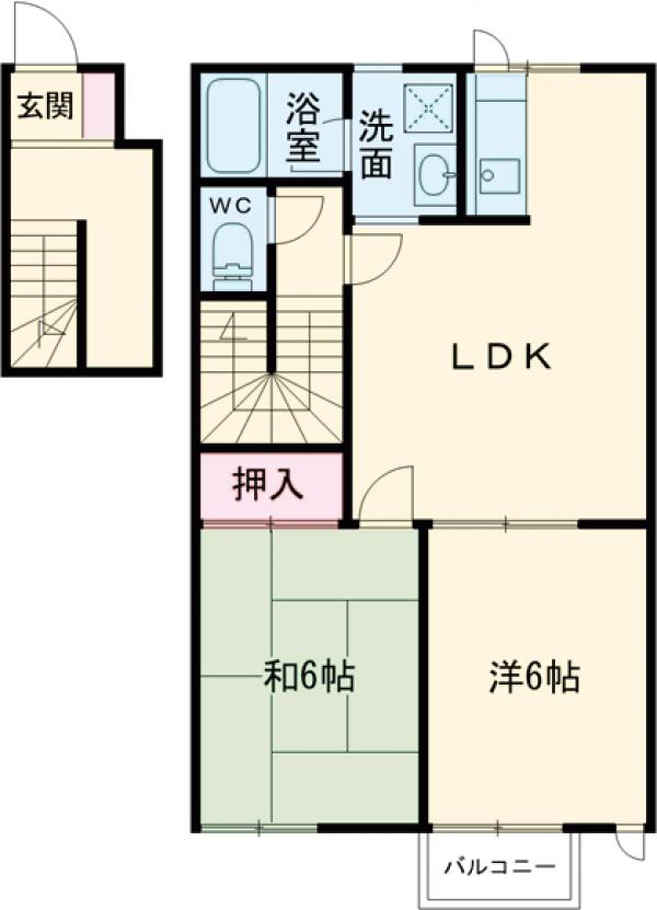 エクスカリバーフラッツⅡの間取り